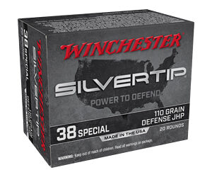 Winchester Silvertip Handgun Ammunition .38 Spl 110 gr. HP 945 fps 20/ct