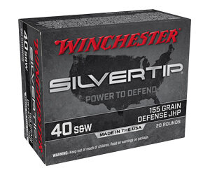 Winchester Silvertip Handgun Ammunition .40 S&W 155 gr. HP 1205 fps 20/ct