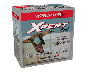 Winchester Xpert High-Velocity Steel Shotshells 12 ga 2-3/4" 1-1/8 oz 1400 fps #6 25/ct
