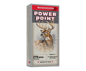 Winchester Super-X Power Point Rifle Ammunition .270 WSM 150 gr. PSP 3150 fps 20/ct