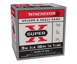 Winchester Super-X Game Shotshells 28 ga 2-3/4" 1 oz 1205 fps #7.5 25/ct