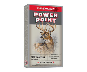 Winchester Super-X Power Point Rifle Ammunition .303 British 180 gr. PSP 2460 fps 20/ct