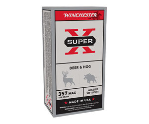 Winchester Super-X Handgun Ammunition .357 Mag 158 gr. JSP 1235 fps 50/ct