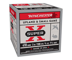 Winchester Super-X High-Brass Shotshells .410 ga 3" 3-3/4 oz 1100 fps #7.5 25/ct