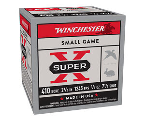 Winchester Super-X High-Brass Shotshells .410 ga 2-1/2" 1/2 oz 1245 fps #7.5 25/ct