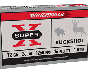 Winchester Super-X Buckshot Shotshells 12 ga 2-3/4" 1350 fps #1B 5/ct
