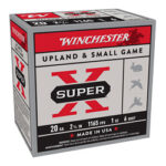 Box of Winchester Super-X Upland & Small Game ammunition, 20 gauge, 2-1/2 inch shells, 1 oz, #6 shot.