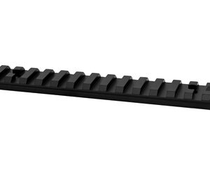 Black plastic strip with a row of evenly spaced rectangular slots along its length.