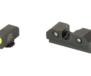XS Sight Systems R3D 2.0 Night Sights for Glock Green Front with Black Rear