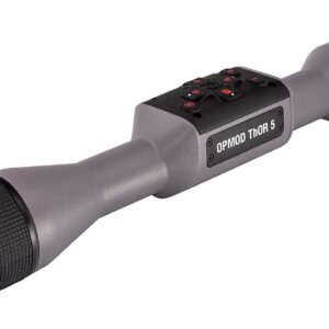 OPMOD THOR 5 handheld monocular with keypad controls and a large front lens, used for night vision or scouting.