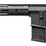 Profile view of a Kriss DMK 22 rifle with a long handguard and detachable magazine.