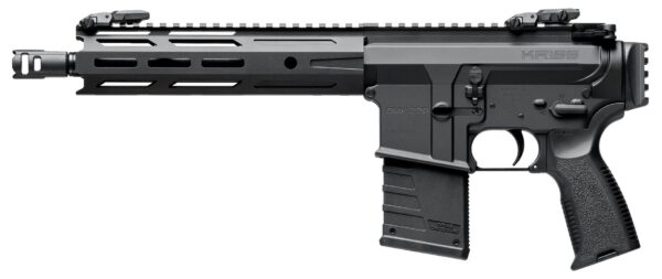 Profile view of a Kriss DMK 22 rifle with a long handguard and detachable magazine.