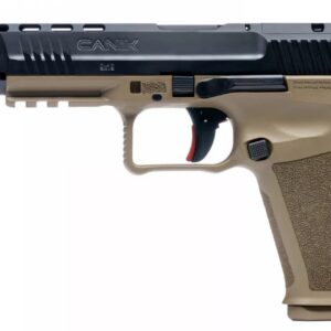 Century Arms Canik METE SFX Handgun 9mm Luger 20/rd Magazines (2) 5.2" Barrel FDE Grip and Black Slide