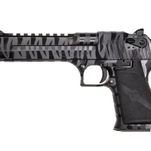 Desert Eagle .44 Magnum pistol with gray camouflage pattern, shown in side profile.