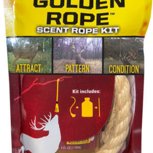 Wildlife Research Golden Rope Scent Rope Kit with 1 Rope and 4 oz Attractant Bottle