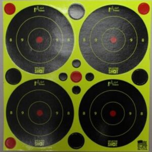 Pro-Shot 3" SplatterShot Green Bullseye Targets Peel and Stick with Pasters 48/ct
