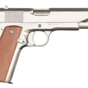 RIA GI Standard Full Size 1911 Nickel  Handgun .38 Super 10rd Magazine 5" Barrel
