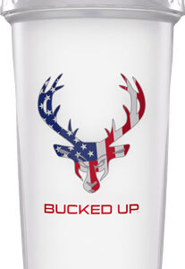 BUCKED UP SHAKER 28OZ WHITE &