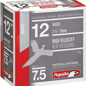 Aguila High Velocity Field Shotshells 12 ga 2-3/4" 1-1/4oz 1330 fps #7.5 25/ct