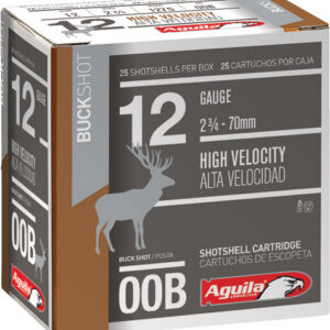 Aguila Field Shotshells 12ga 2-3/4" 9 plts 1275 fps #00 25/ct