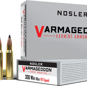 Nosler Varmegeddon Rifle Ammunition .308 Win 110 gr FB Tipped 3150 fps 20/ct