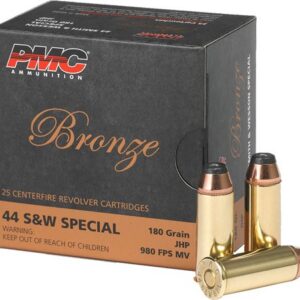 PMC Bronze Handgun Ammunition .44 Spl 180 gr JHP 980 fps 25/ct