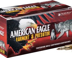 Federal American Eagle Varmint & Predator Rifle Ammunition .223 Rem 50 gr JHP 3325 fps 50/ct