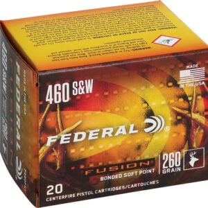Federal Fusion Handgun Ammunition .460 S&W 260 gr SP  20/ct