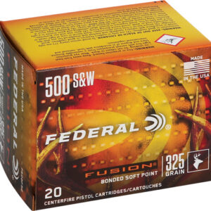 Federal Fusion Handgun Ammunition .500 S&W 325 gr FFSN 1450 fps 20/box