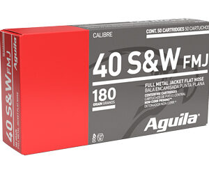Aguila Handgun Ammunition .40 S&W 180 gr FMJ 1050 fps 50/ct