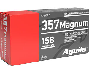 Aguila Handgun Ammunition .357 Mag 158 gr SJSP 1545 fps 50/ct