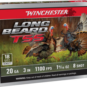 Winchester Long Beard TSS Shotshells 20ga. 3" 1-9/16oz 1100 fps #8 5/ct