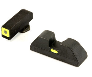 Ameriglo Glock CAP Set For Glock 42 43 - Green Tritium Lime Green Lumi Square Outline Front/Rear