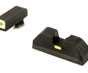 Ameriglo Glock CAP Sight Set For Glock 20 21 29 30 31 32 36 40 41 - Green Tritium Lime Green Lumisquare Outline Front/Rear