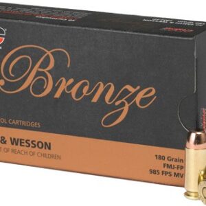 PMC Bronze 40 S&W Handgun Ammunition 180 gr FMJ 985 fps 50/ct