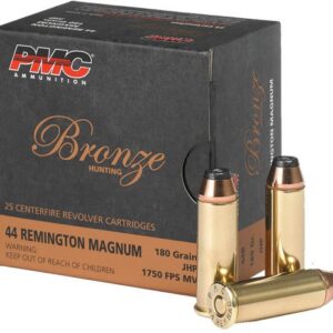 PMC Bronze Handgun Ammunition .44 Mag 180 gr JHP 1750 fps 25/ct