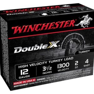 Winchester Double X Turkey Load Shotshells 12 ga 3 1/2" MAX 2 oz #4 1300 fps 10/ct