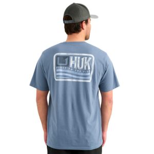 Huk Born Wave Short Sleeve Shirt Stormy Blue S