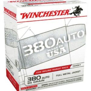Winchester Government Handgun Ammunition .380 ACP 95 gr. FMJ 955 fps 200/ct