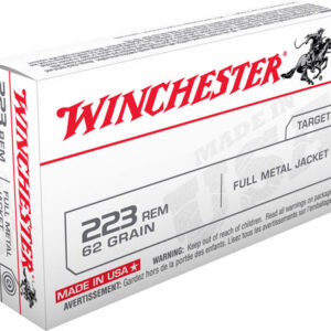 Winchester USA LC Rifle Ammunition .223 Rem 62 gr. FMJ 3100 fps 20/ct