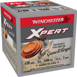 Winchester Xpert Steel Shotshells 410 ga 3" 3/8 oz 1400 fps #7 25/ct