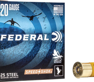 FEDERAL SPEED-SHOK HIGH VELOCITY STEEL 20GA 3" 7/8OZ 2 AMMO 25RD
