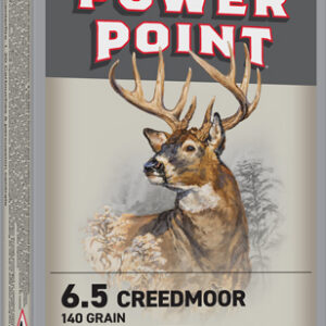 Winchester Power Point Rifle Ammunition 6.5 Creedmoor 140gr PSP 2730 fps 20/ct