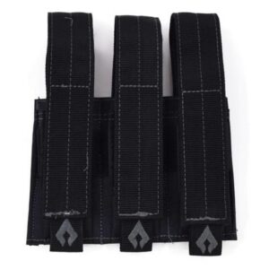 Advance Warrior Solutions Pistol Triple Mag Pouch Black