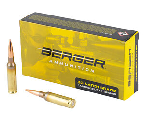 Berger Target Rigfle Ammunition 6.5 Creedmoor 144 gr LRHT 2830 fps 20/ct