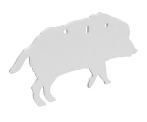 Birchwood Casey AR500 3/8" Silhouette Plate Target 3-Hole Boar