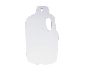 Birchwood Casey AR500 3/8" Silhouette Plate Target 1-Hole Milk Jug