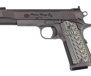 Colt CCU Government Model Handgun 9mm Luger 9rd Magazine 5" Barrel Stainless/Smoke DLC G10 Grips