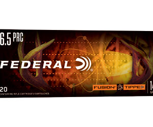 Federal Fusion Tipped Rifle Ammunition 6.5 PRC 140gr PT 2975 fps 20/ct