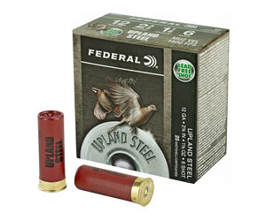 Federal Upland Steel Shotshells 12ga 2-3/4" 1-1/8 oz 1400 fps #6 25/ct